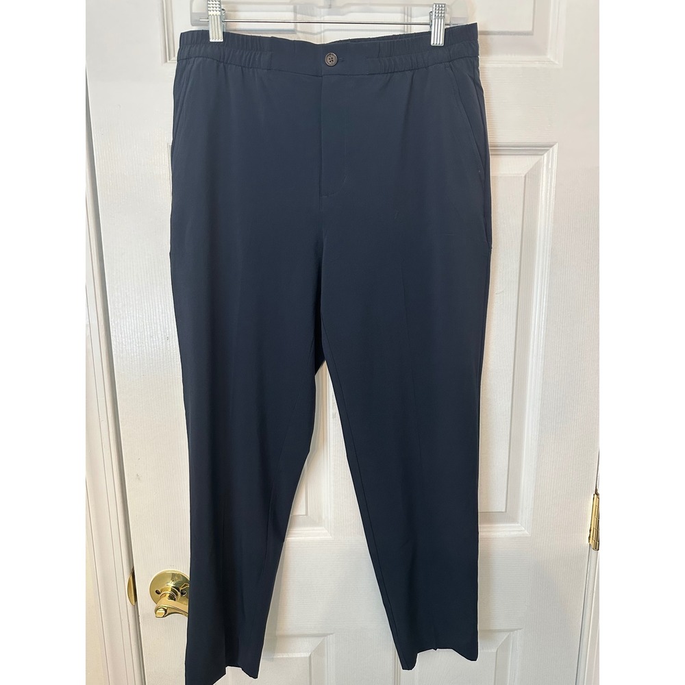 Banana Republic Airstretch Tapered Pants Navy Blue Mens Medium NEW